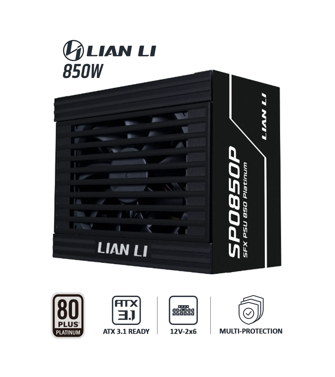 پاور 850 وات لیان لی SP Platinum 850 EU Black Full Modular