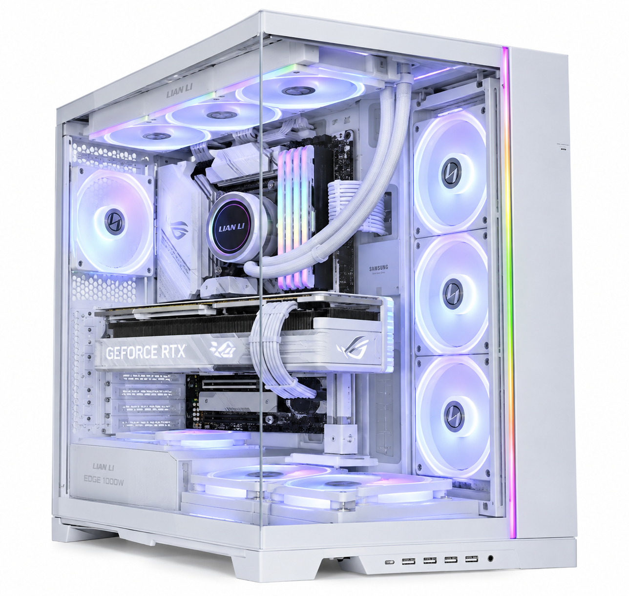 کیس کامپیوتر لیان لی O11 Dynamic Evo XL ARGB Full Tower سفید